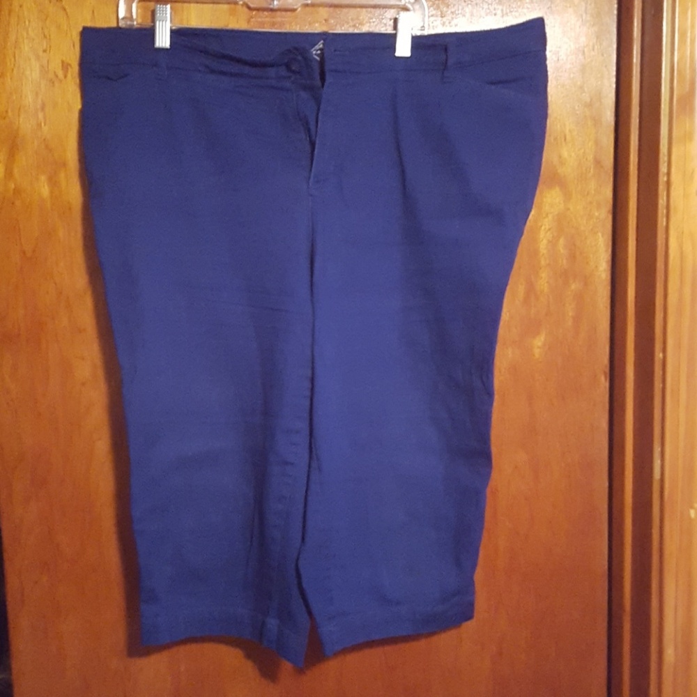 St. John's Bay Cobalt Blue dress capris
